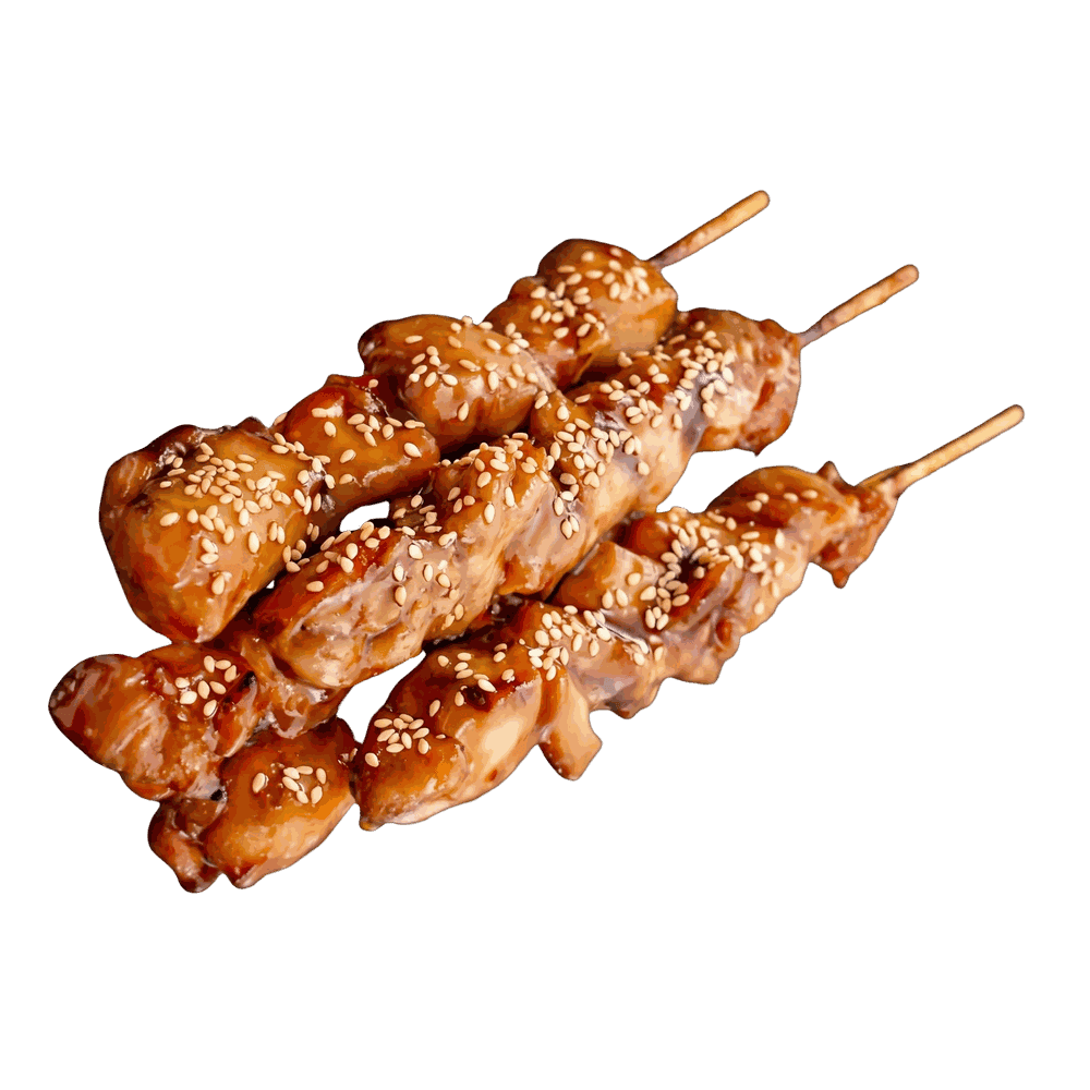 5a. Yakitori Hühnerfleischspieße (3 Stück)