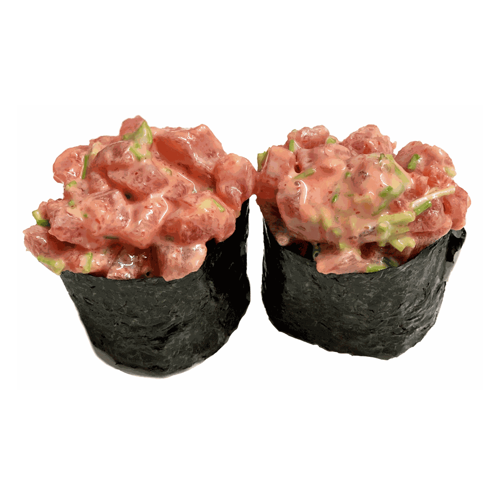 115a. Lachs Spicy Gunkan Maki